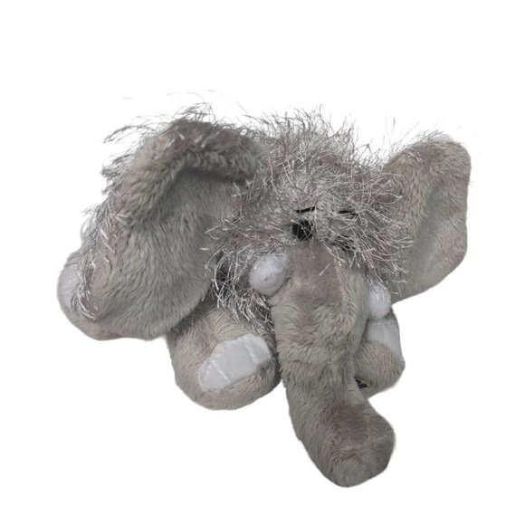 Ganz Webkinz Gray Elephant Long Hair Plush Stuffed Animal HM007 10" - Picture 1 of 7
